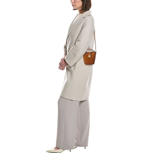 Celine Louise Mini Leather Bucket Bag, Brown - Picture 4 of 4